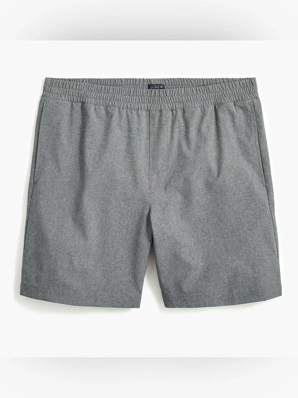 J.Crew Men's Flex Tech Drawstring Gray Elastic-Waist Shorts Size Medium